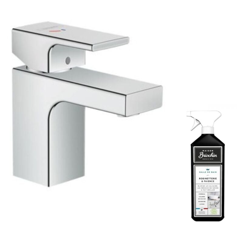 Hansgrohe - Mitigeur lavabo Vernis Shape70 CoolStart avec tirette et vidage Chromé + nettoyant Briochin