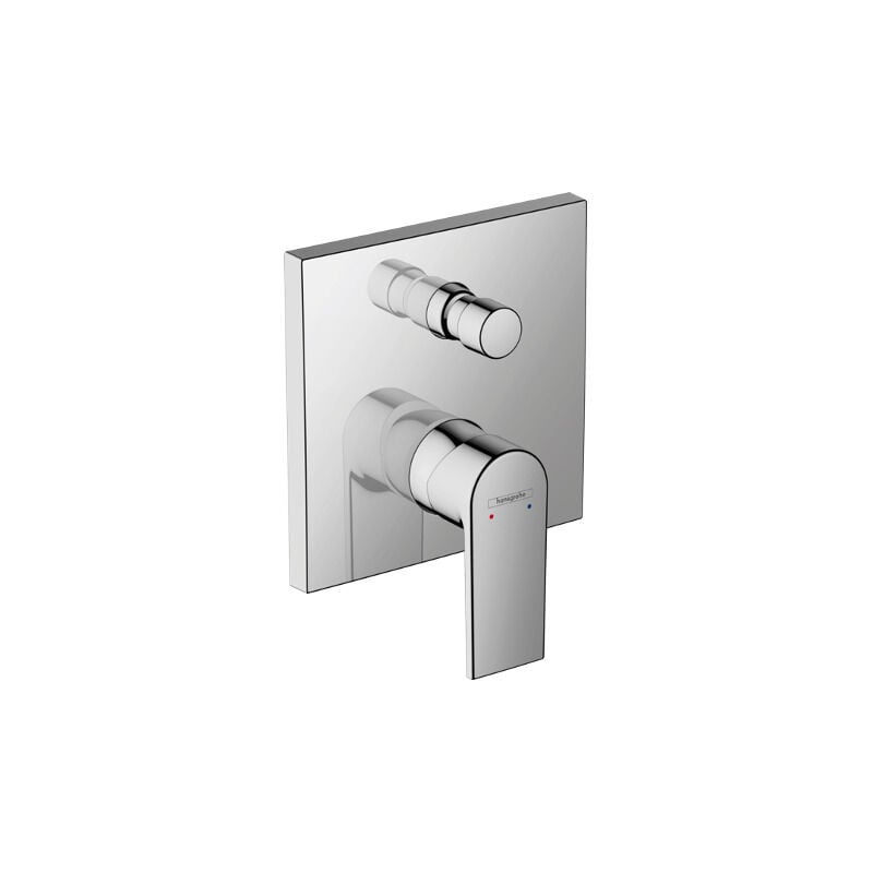 Vernis Shape Set de finition pour mitigeur bain/douche encastré, Chrome (71468000) - Hansgrohe