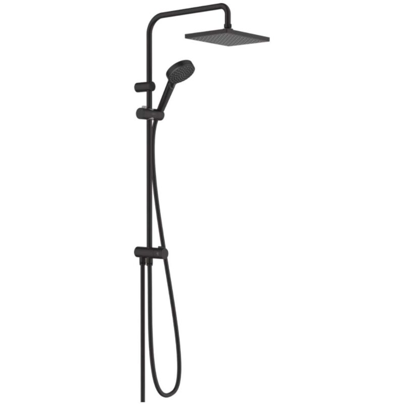 Vernis Shape - Set de douche Showerpipe 230 Reno, EcoSmart, noir mat 26289670 - Hansgrohe