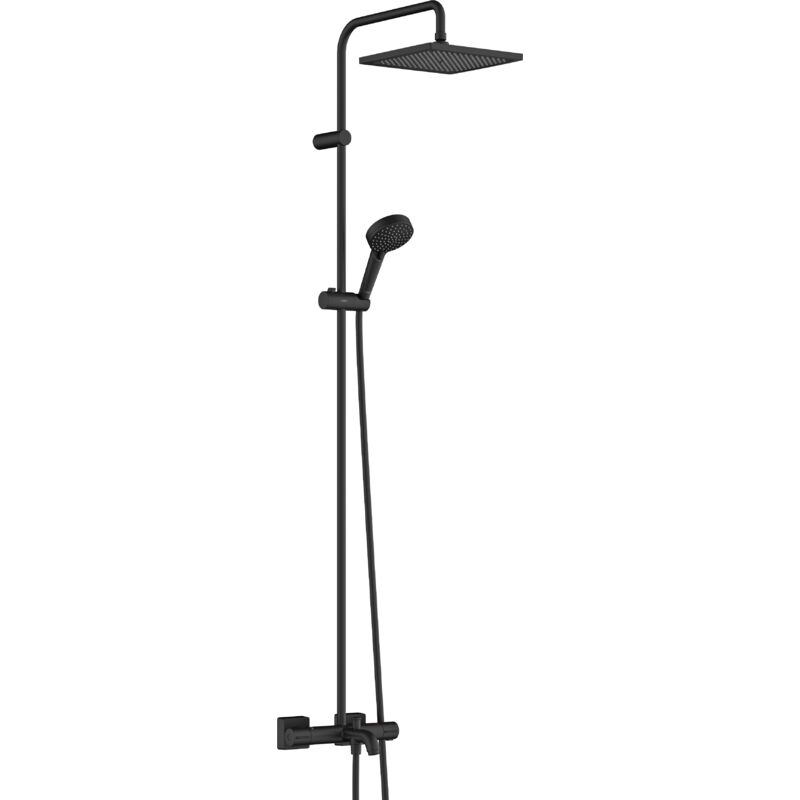 Hansgrohe Vernis Shape Showerpipe 240 1jet with bath thermostat Matt Black 26900670