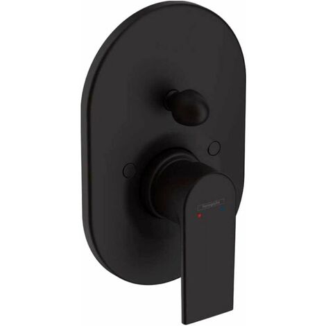 Hansgrohe Vernis Shape - Unterputz-Badewannenarmatur, mit Körper, schwarz matt 71472670