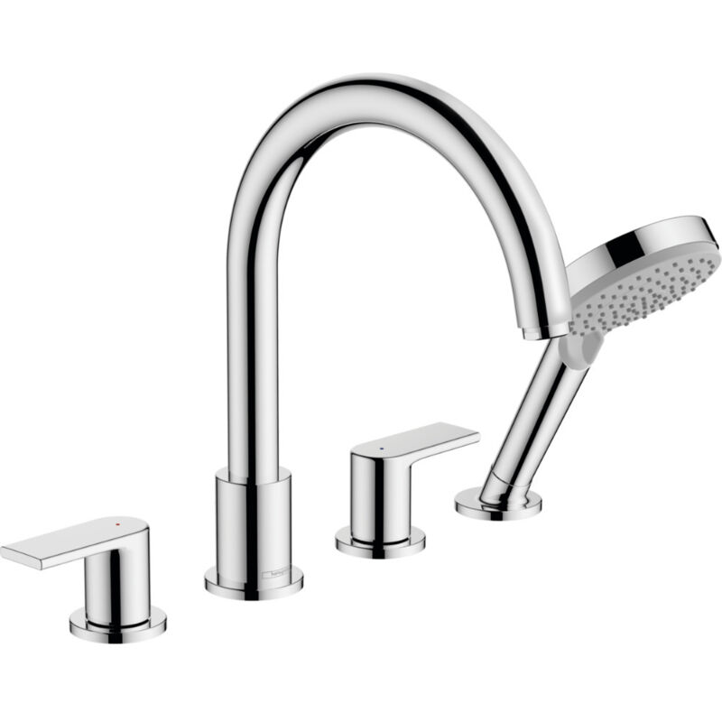 Vernis Shape - Wannenrandmischer, 4-loch-installation, Chrom (71459000) - Hansgrohe