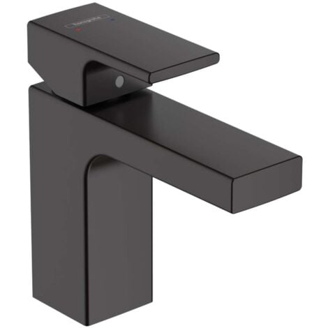 Hansgrohe Vernis Shape - Waschtischeinhebelmischer mit Ablaufgarnitur, EcoSmart, schwarz matt 71561670