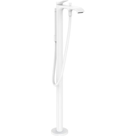 Hansgrohe Vivenis - Grifo de suelo para bañera, con accesorios, blanco mate 75445700