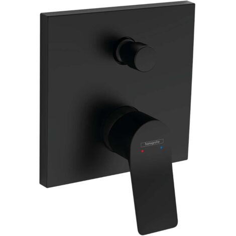 Hansgrohe Vivenis - Grifo empotrado de bañera, 2 salidas, negro mate 75415670