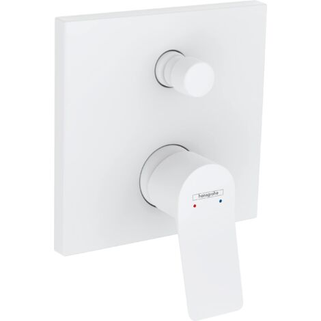 Hansgrohe Vivenis - Miscelatore ad incasso per vasca da bagno, 2 utenze, bianco opaco 75415700