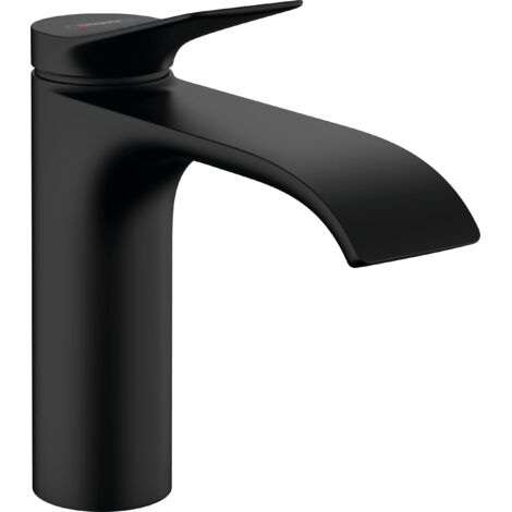 hansgrohe Vivenis Miscelatore monocomando lavabo 110 con saltarello, nero opaco, 75020670
