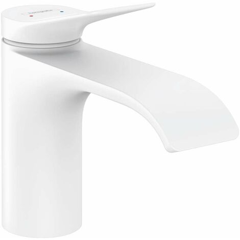 Hansgrohe Vivenis - Mitigeur de lavabo 80, avec vidage, EcoSmart, blanc mat 75010700