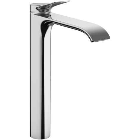 Hansgrohe Vivenis Mitigeur de lavabo surélevé 250 sans tirette ni vidage, bec cascade, chrome (75042000)