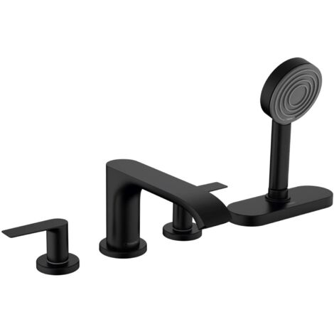 Hansgrohe Vivenis - Wannenrandarmatur, 4-Loch-Installation, sBox, schwarz matt 75444670