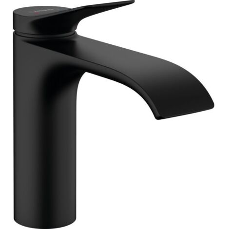 HANSGROHE Vivenis Waschtischmischer mit Zugstange und Ablaufgarnitur mattschwarz - 75020670
