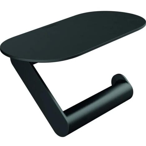 Hansgrohe Wall - Portarrollos con bandeja, negro matee 27928670