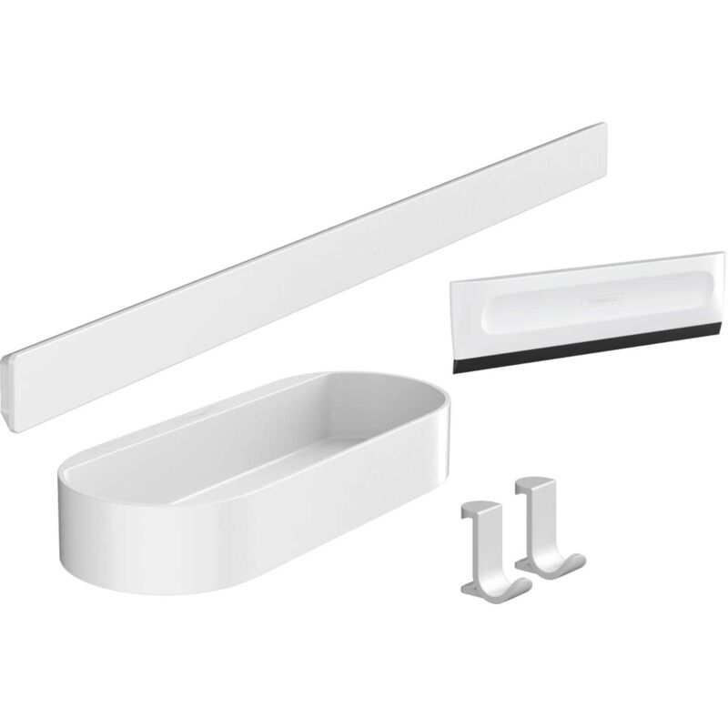 Wallstoris Zubehörset Für Die Dusche Mattweiß 27967700 - Hansgrohe
