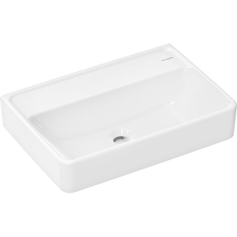 hansgrohe Xanuia Q Lavabo compacto, sin agujero para grifo, sin