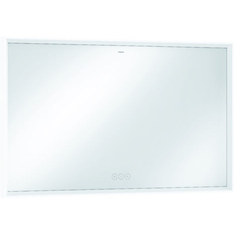 hansgrohe Xarita E Spiegel mit LED-Beleuchtung 1200x700x50mm kapazitiver Berührungssensor, Mattweiß