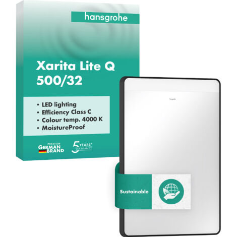 hansgrohe Xarita Lite Q miroir, éclairage LED horizontal,
