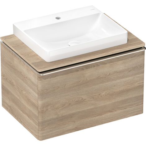 hansgrohe Xelu Q Console avec découpe au centre, 600x480, pour