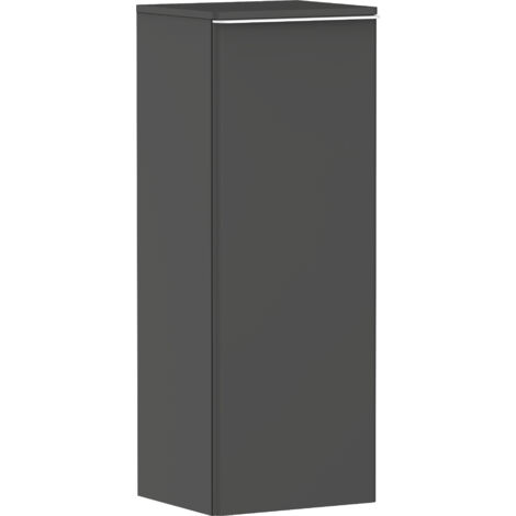 hansgrohe Xelu Q Halbhochschrank Diamantgrau Matt 400x350mm, Griff Mattweiß, Türanschlag rechts