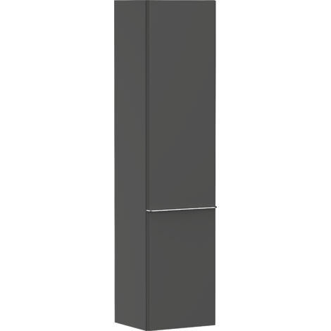hansgrohe Xelu Q Hochschrank Diamantgrau Matt 400x350mm, Griff Chrom, Türanschlag rechts