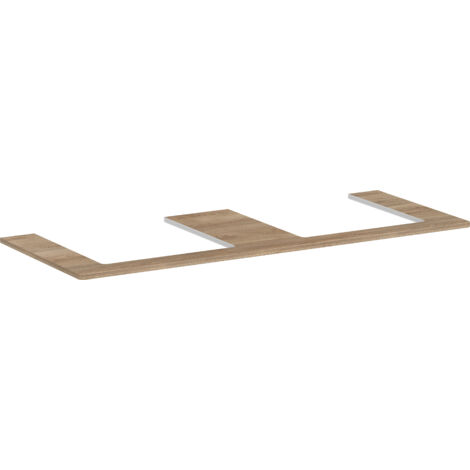 hansgrohe Xelu Q Konsole mit 2 Ausschnitten, 1360x550, für
