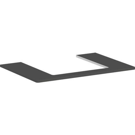 hansgrohe Xelu Q Konsole mit Ausschnitt mittig, 780x550, für
