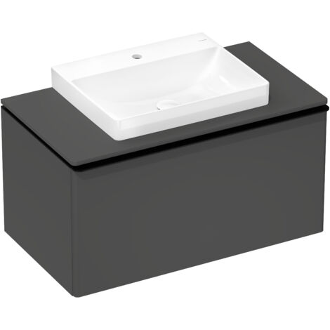 hansgrohe Xelu Q Konsole mit Ausschnitt mittig, 980x550, für