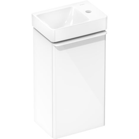 Hansgrohe Xelu Q - Mueble para lavabo, 63x34x27 cm, 1 puerta, bisagras a la izquierda, blanco brillante/blanco mate 54011700