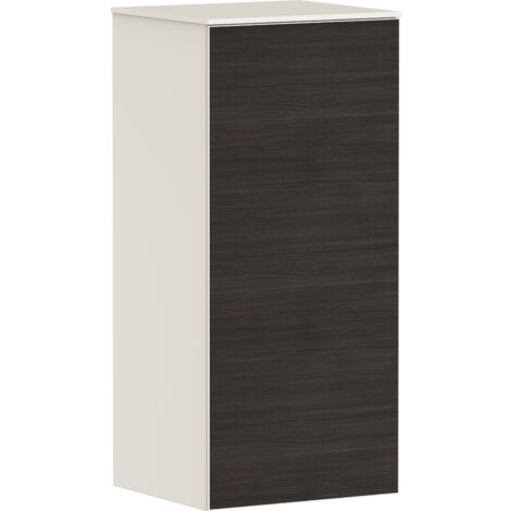 hansgrohe Xevolos E Halbhochschrank Sandbeige Matt 400x360mm Front Eiche Dunkel, Türanschlag rechts