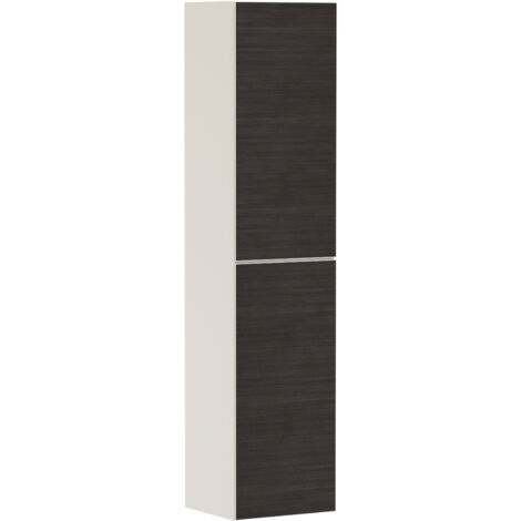 hansgrohe Xevolos E Hochschrank Sandbeige Matt 400x360mm Front Eiche Dunkel, Türanschlag rechts