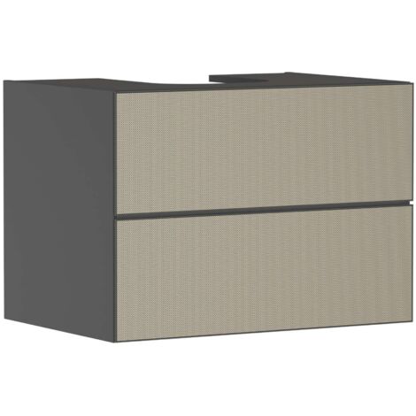 Hansgrohe Xevolos E - Mobile lavabo 78x56x55 cm, 2 cassetti, grigio opaco/bronzo 54189390