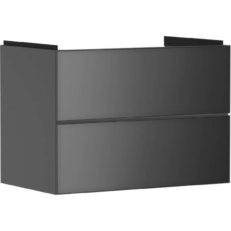 Hansgrohe Xevolos E - Mobile lavabo 78x58x48 cm, 2 cassetti, grigio opaco/grigio metallizzato 54180770