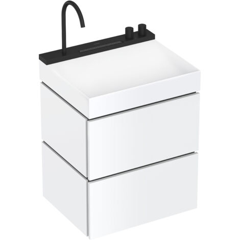 hansgrohe Xilesa E meuble sous-lavabo pour lavabos, 2 tiroirs,