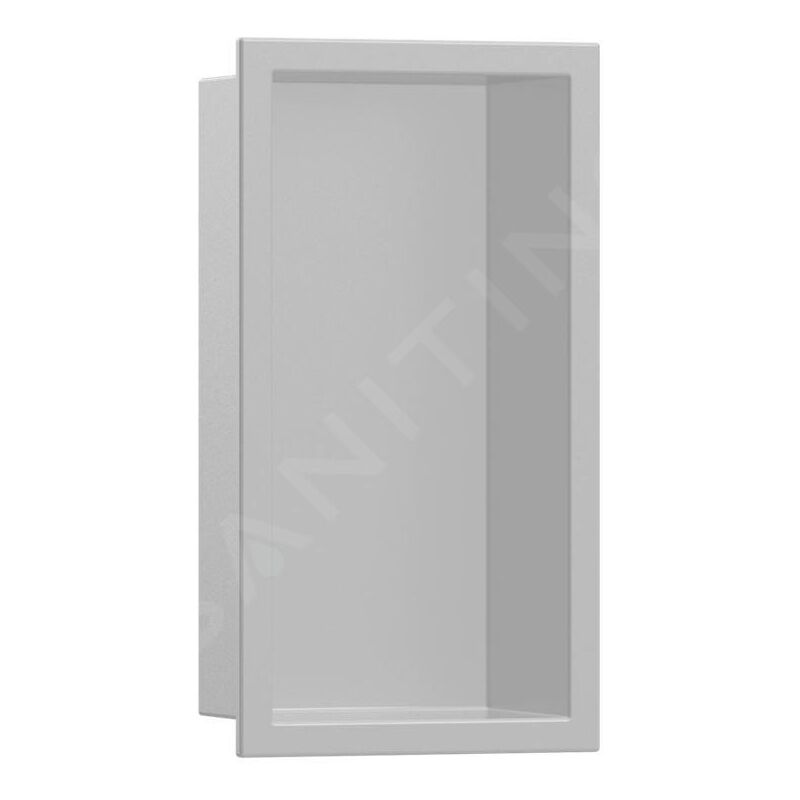 XtraStoris Original - Niche murale avec cadre, 300 x 150 x 70 mm, gris béton 56092380 - Hansgrohe