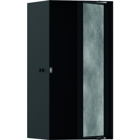 Hansgrohe XtraStoris Rock - Niche murale, avec porte, 300x150x140 mm, noir mat 56088670