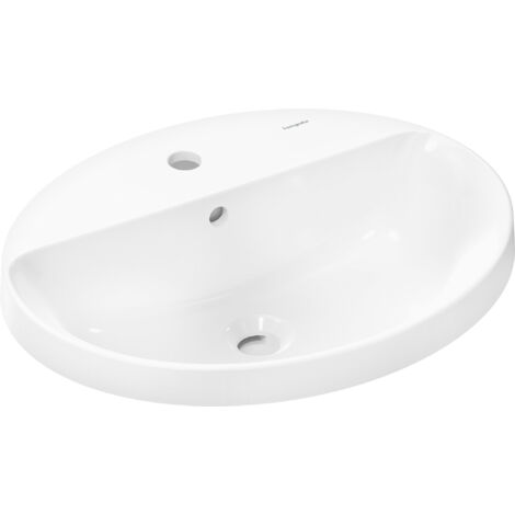 hansgrohe Xuniva D lavabo encastrado, con rebosadero, 1 agujero