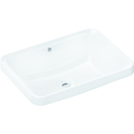 Hansgrohe Xuniva Q - Lavabo, 55x40 cm, avec trop-plein, sans trou pour robinetterie, SmartClean, blanc 61066450