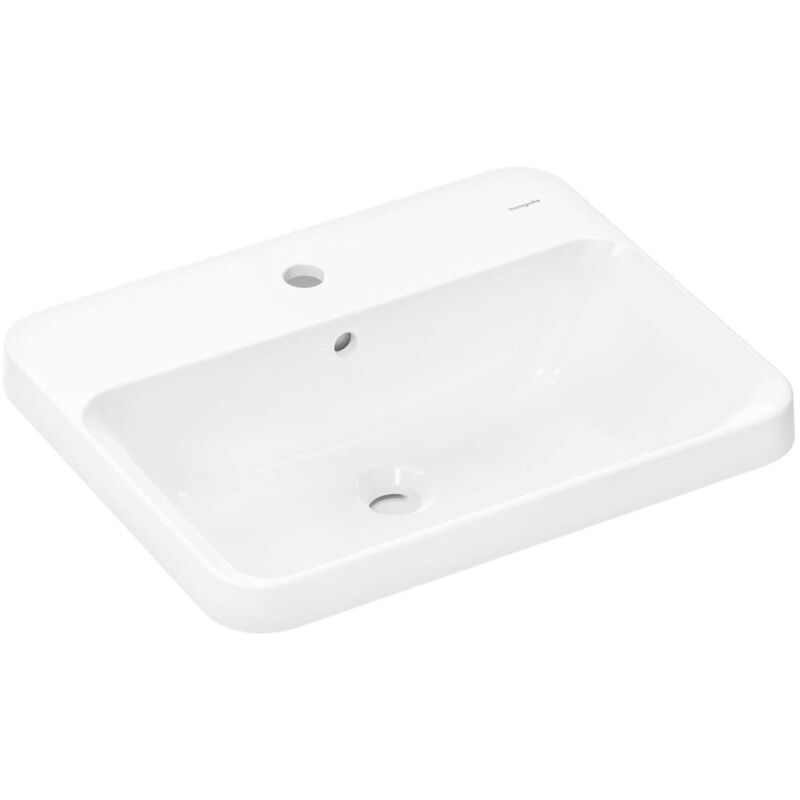 Hansgrohe - Xuniva q - Lavabo 55x45 cm, avec trop-plein, trou pour robinetterie, SmartClean, blanc 61068450