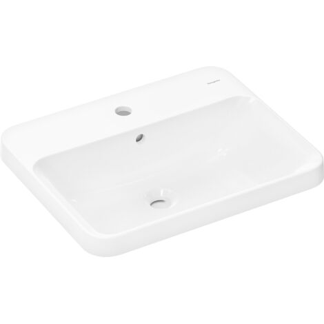 hansgrohe Xuniva Q lavabo encastré, avec trop-plein, 1 trou pour