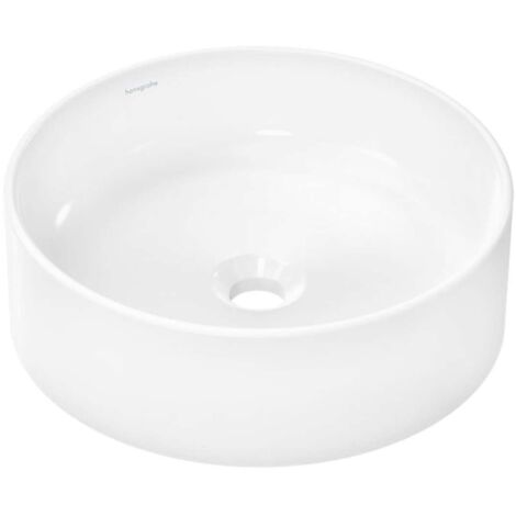 hansgrohe Xuniva S Aufsatzwaschtisch 400x400mm ohne Hahnloch und Überlauf, Weiß