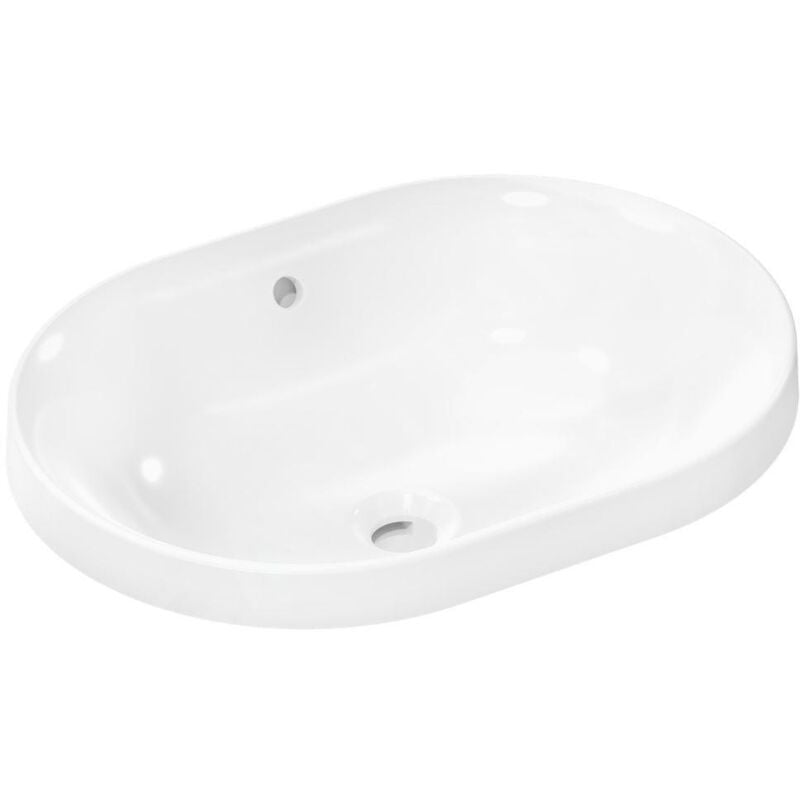 Xuniva u lavabo encastré, avec trop-plein, sans trou - Hansgrohe