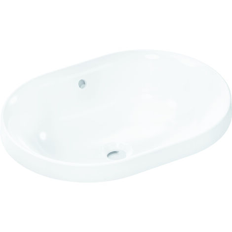 hansgrohe Xuniva U lavabo encastré, avec trop-plein, sans trou