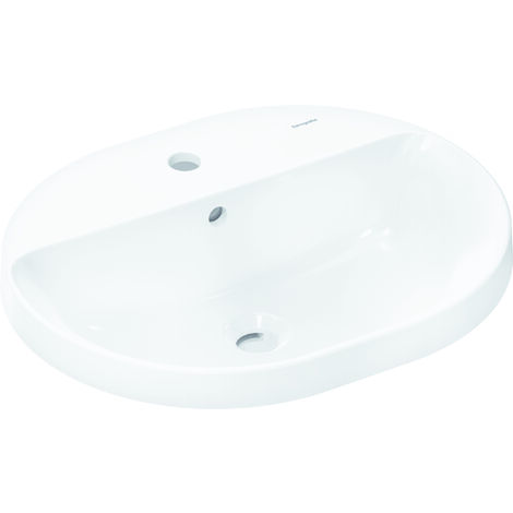 hansgrohe Xuniva U lavabo encastré, SmartClean, avec trop-plein,