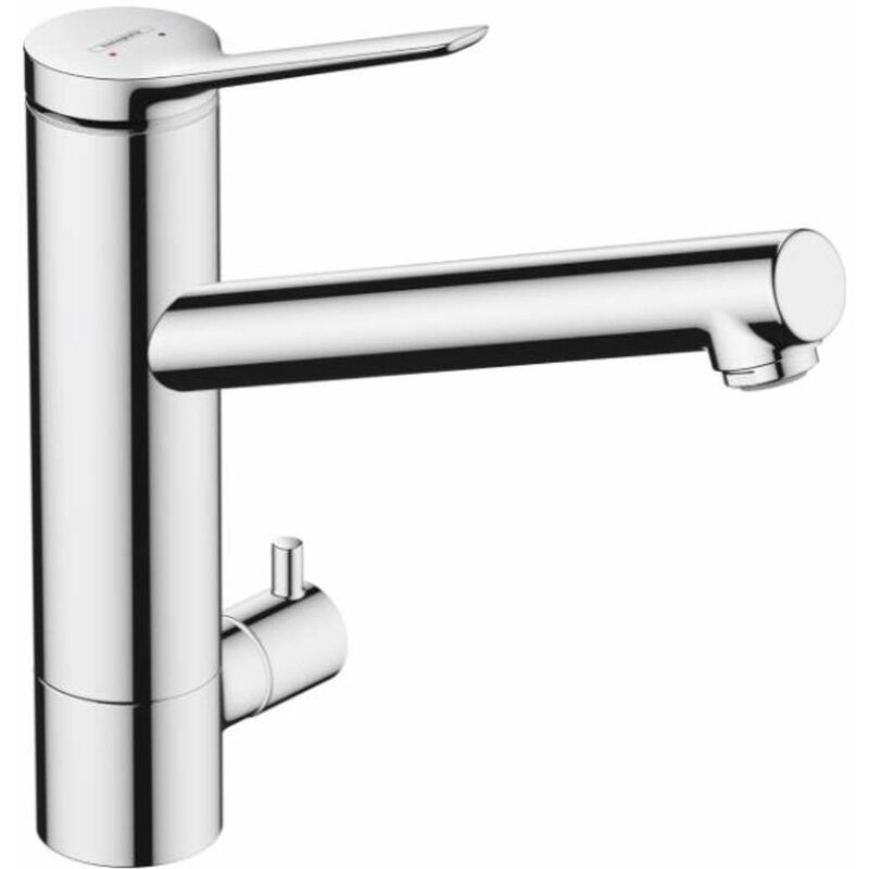 Hansgrohe - Zesis M33 - Mitigeur d'évier 200, vanne d'arrêt, chrome 74808000