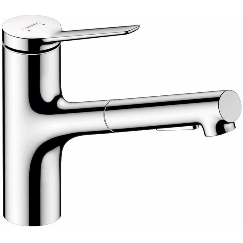 Hansgrohe - Zesis M33 - Mitigeur d'évier avec douchette extractible, sBox, chrome 74821000