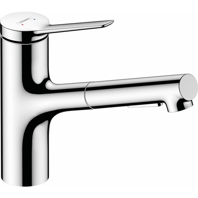 Zesis M33 Single Lever Kitchen Mixer 150 Pull-Out Spray 2Jet Chrome 74800000 - Chrome - Hansgrohe