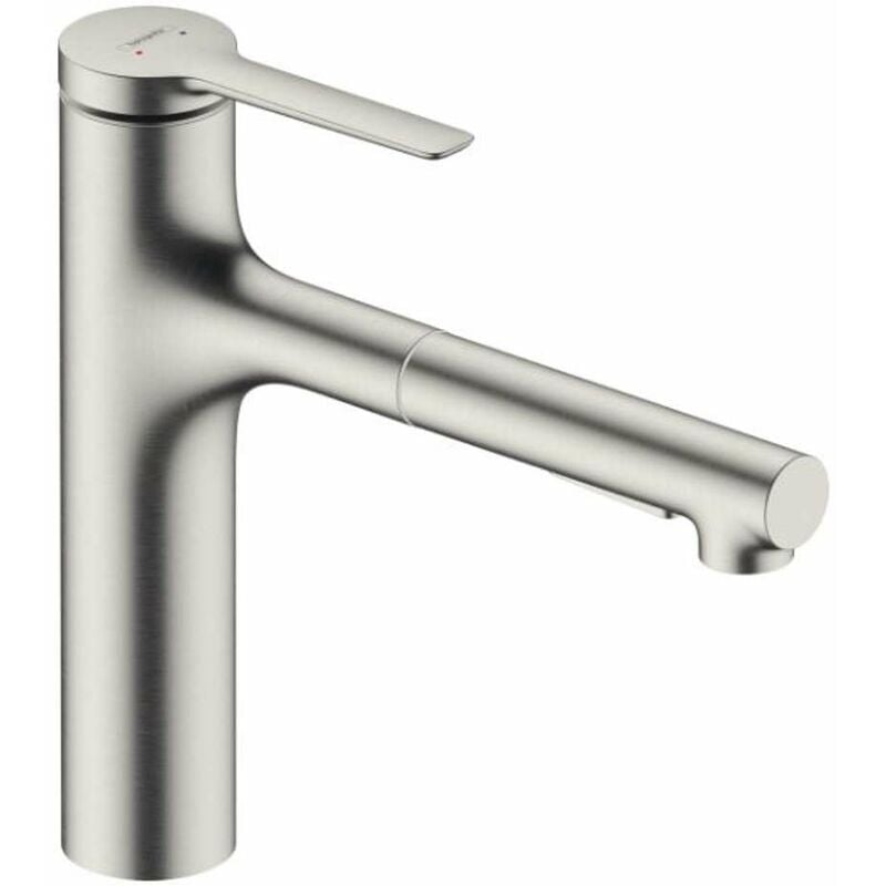 Hansgrohe - Zesis M33 - Mitigeur d'évier 160, avec douchette extractible, sBox lite, aspect inox 74804800