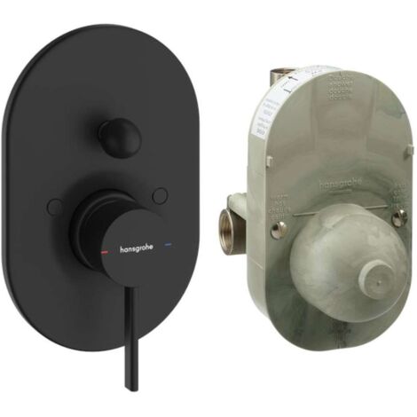 Hansgrohe Zesis S - Miscelatore da incasso, per 2 utenze, con corpo, nero opaco 74418670