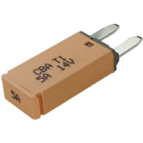 Hansor CBA1-0514 Interruttore automatico fusibile piatto standard 5 A Marrone 1 pz.