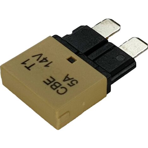 Hansor  CBE1-0514 Interruttore automatico fusibile piatto standard 5 A Marrone chiaro 1 pz.