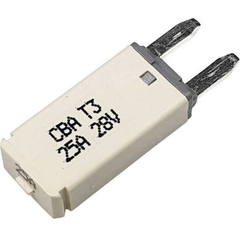 Hansor Circuit Breaker Mini, type 3. Manual Reset, 25A CBA3 Series 25A Interruttore automatico fusibile piatto standard
